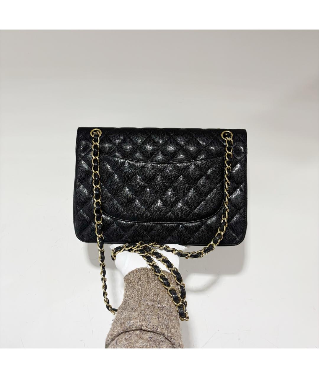 CHANEL Черная кожаная сумка через плечо, фото 2