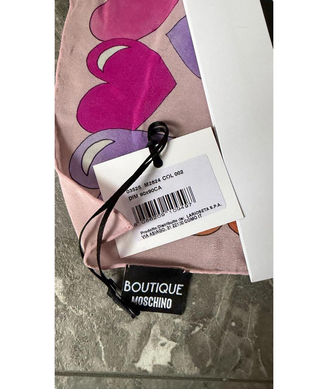 BOUTIQUE MOSCHINO Мульти шелковый платок, фото 7