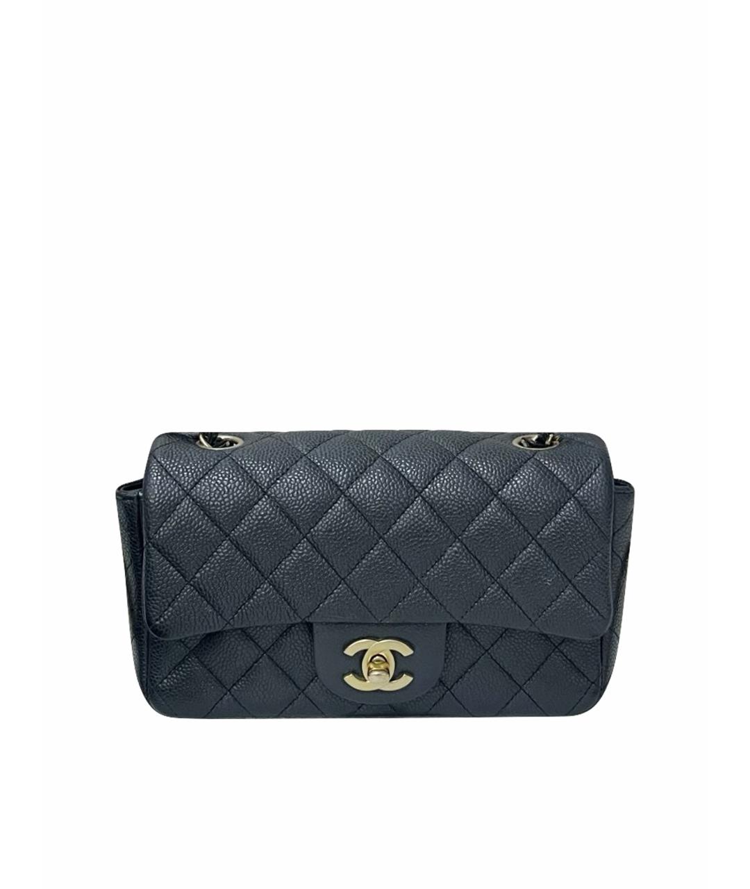 CHANEL Серая кожаная сумка через плечо, фото 1