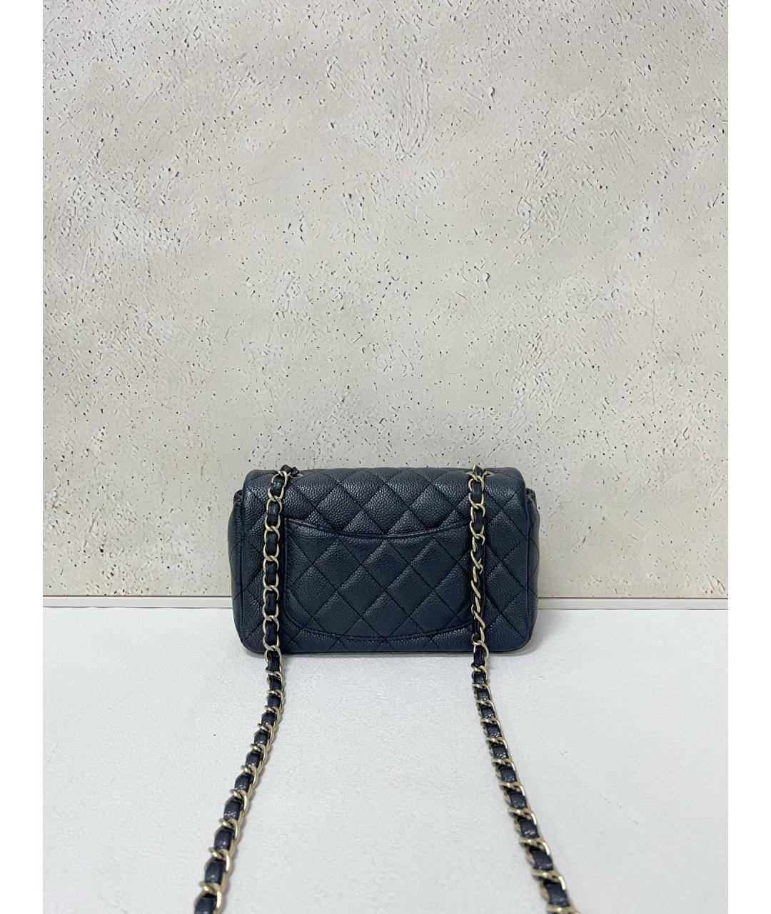 CHANEL Серая кожаная сумка через плечо, фото 2