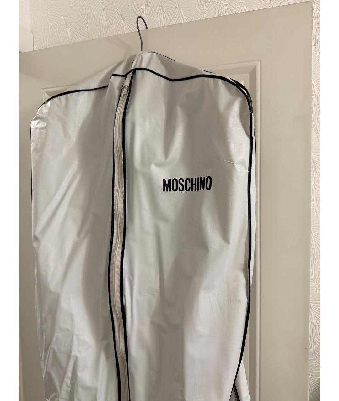 MOSCHINO Черный шерстяной тренч/плащ, фото 6