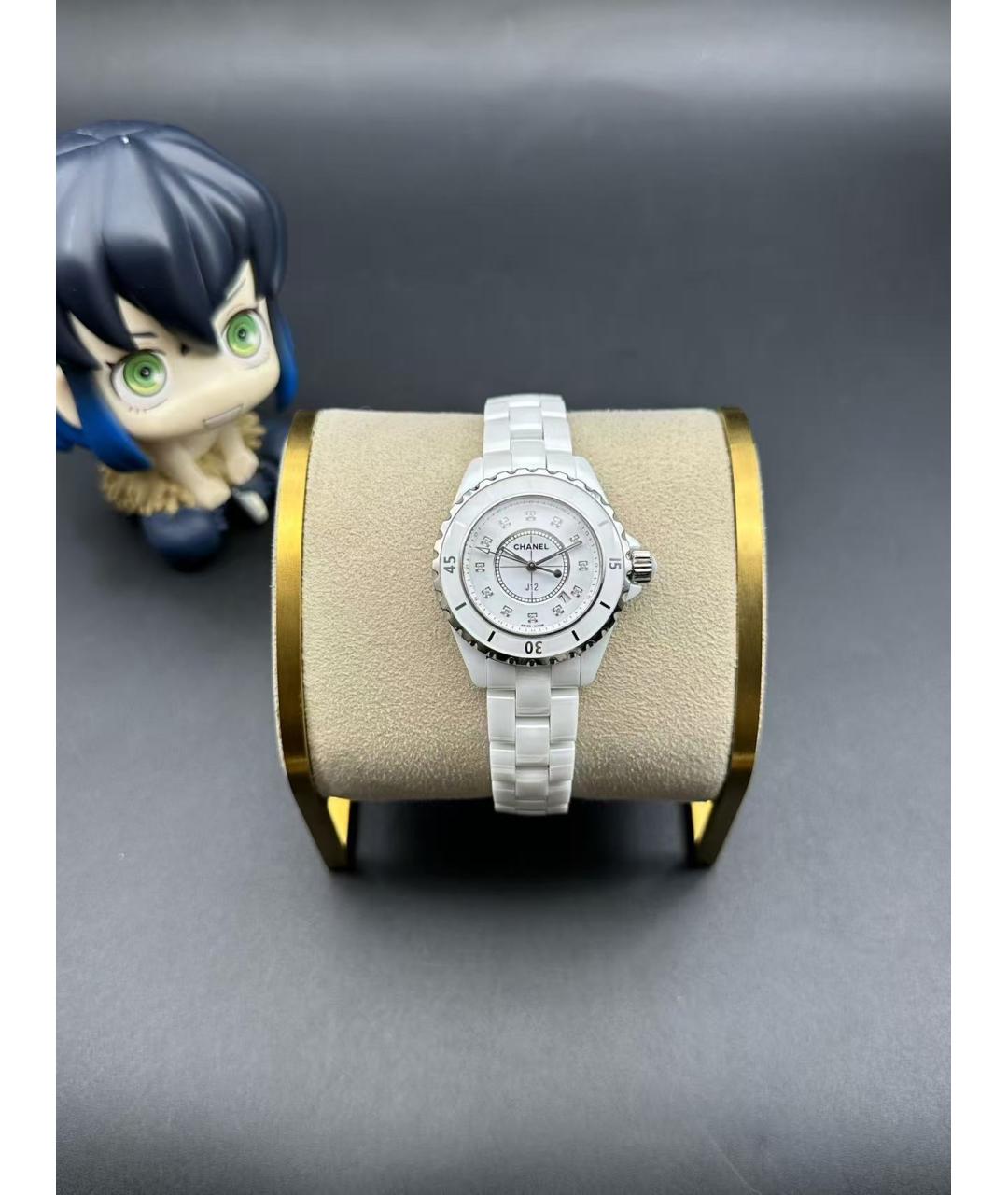 CHANEL Белые керамические часы, фото 3
