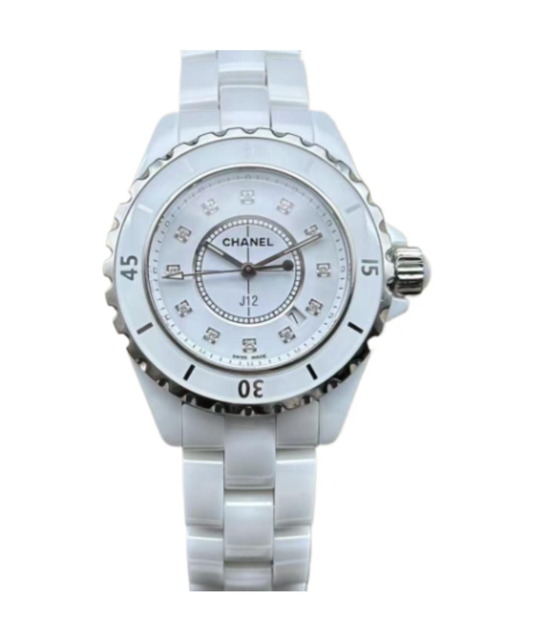 CHANEL Белые керамические часы, фото 8