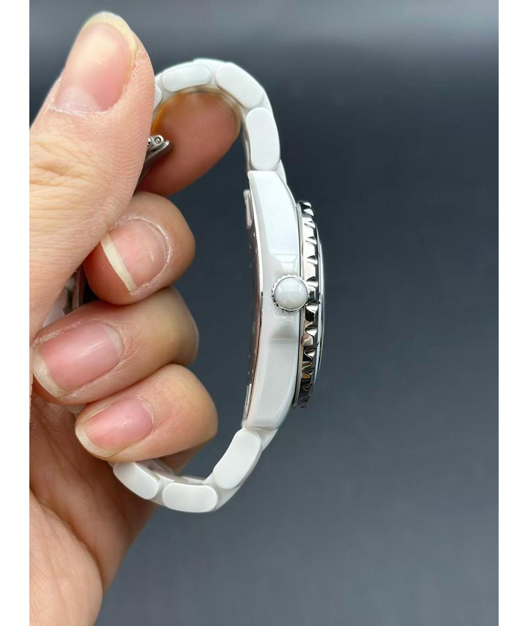 CHANEL Белые керамические часы, фото 5