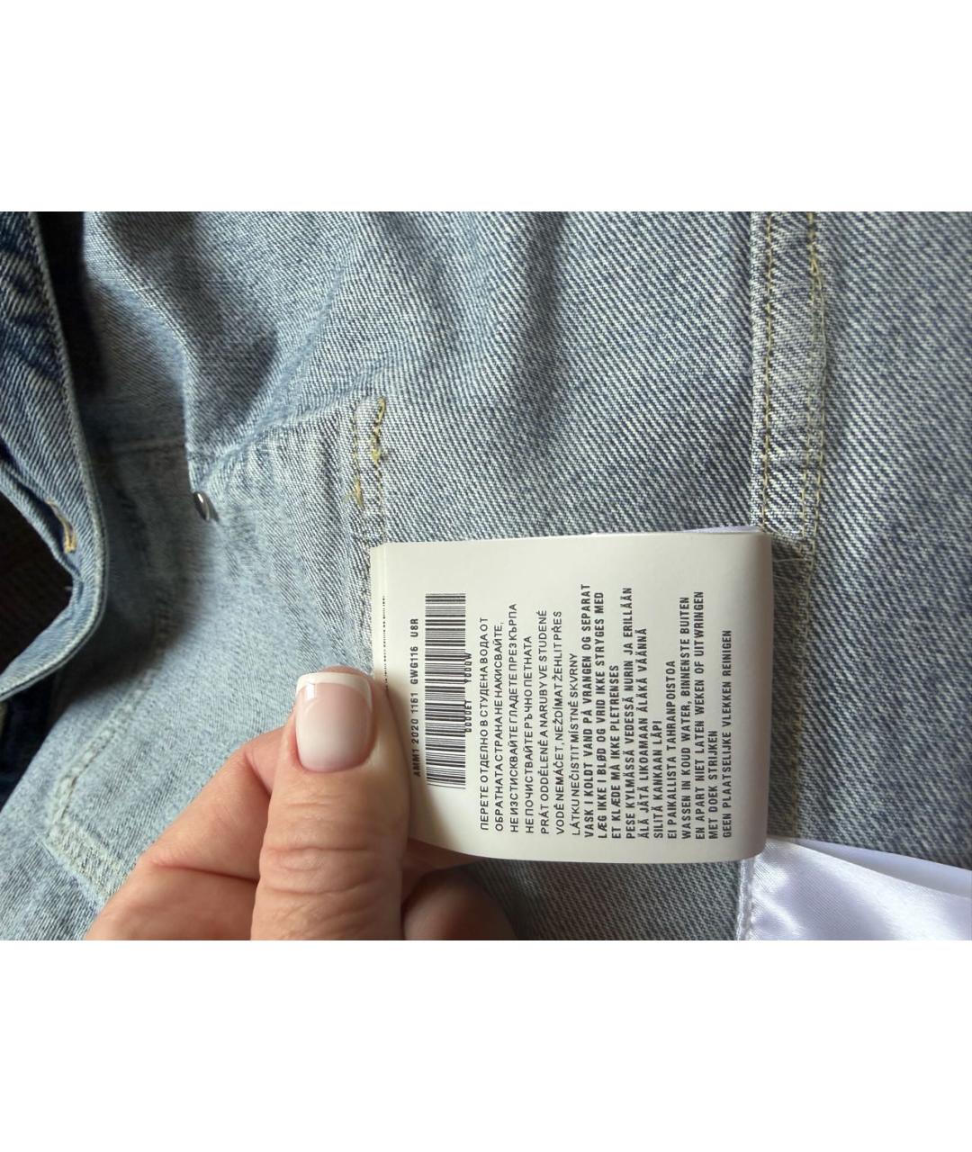 MIU MIU Голубой деним жакет/пиджак, фото 5