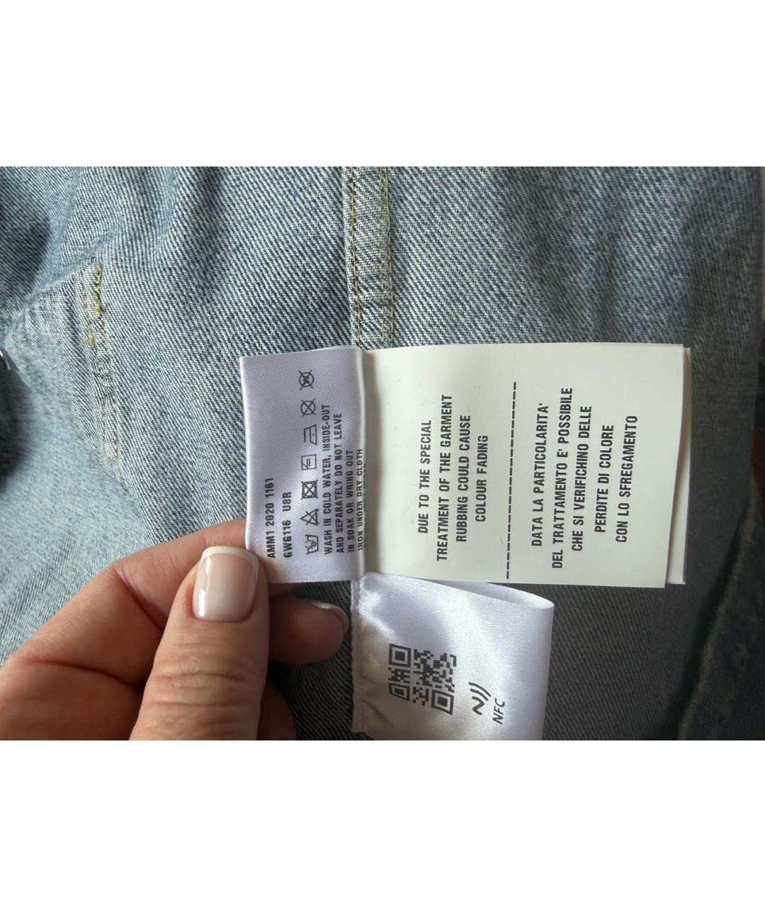 MIU MIU Голубой деним жакет/пиджак, фото 7