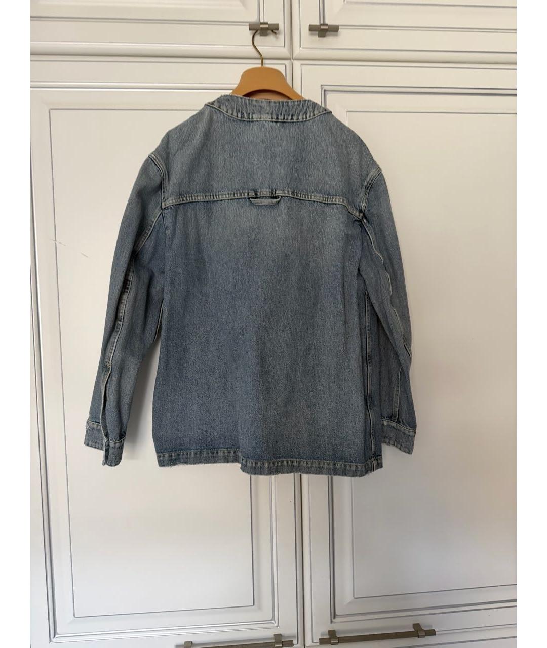 MIU MIU Голубой деним жакет/пиджак, фото 2