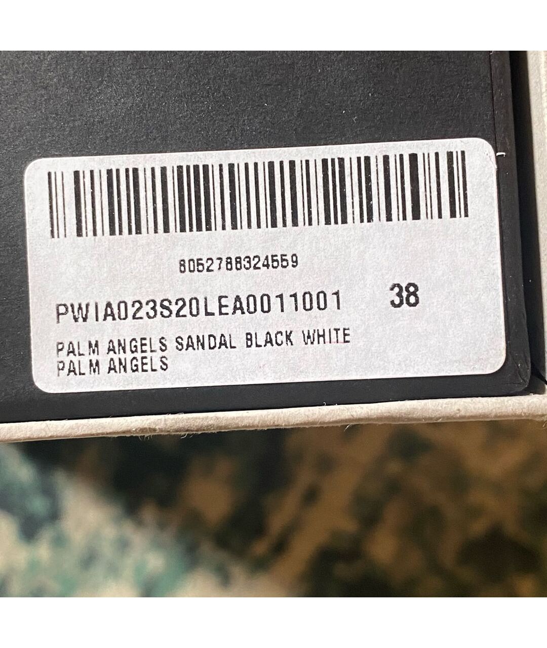 PALM ANGELS Черные кожаные шлепанцы, фото 7