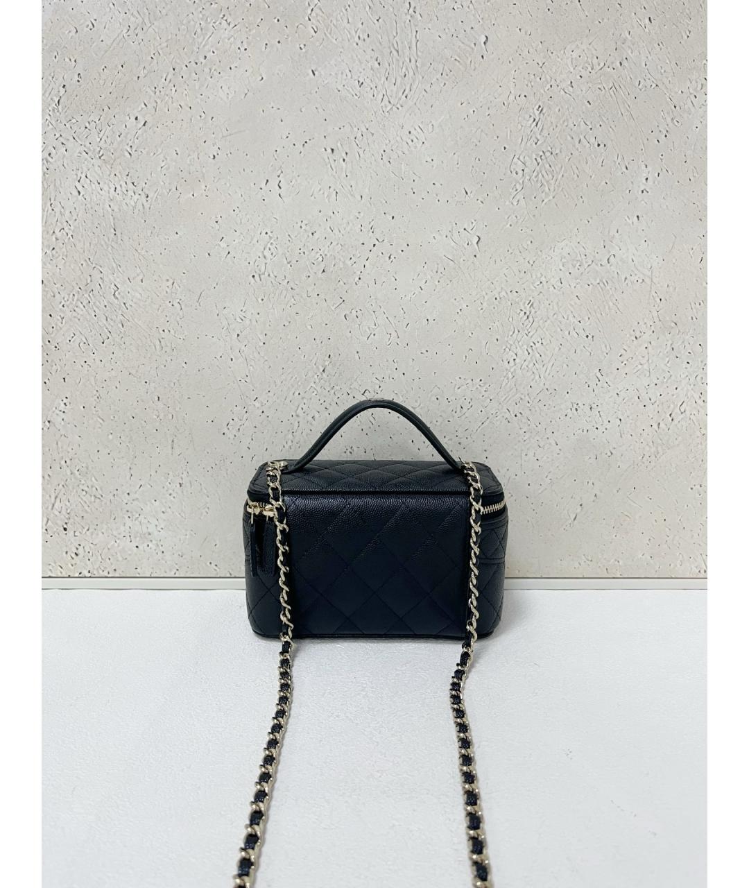 CHANEL Черная кожаная сумка через плечо, фото 2
