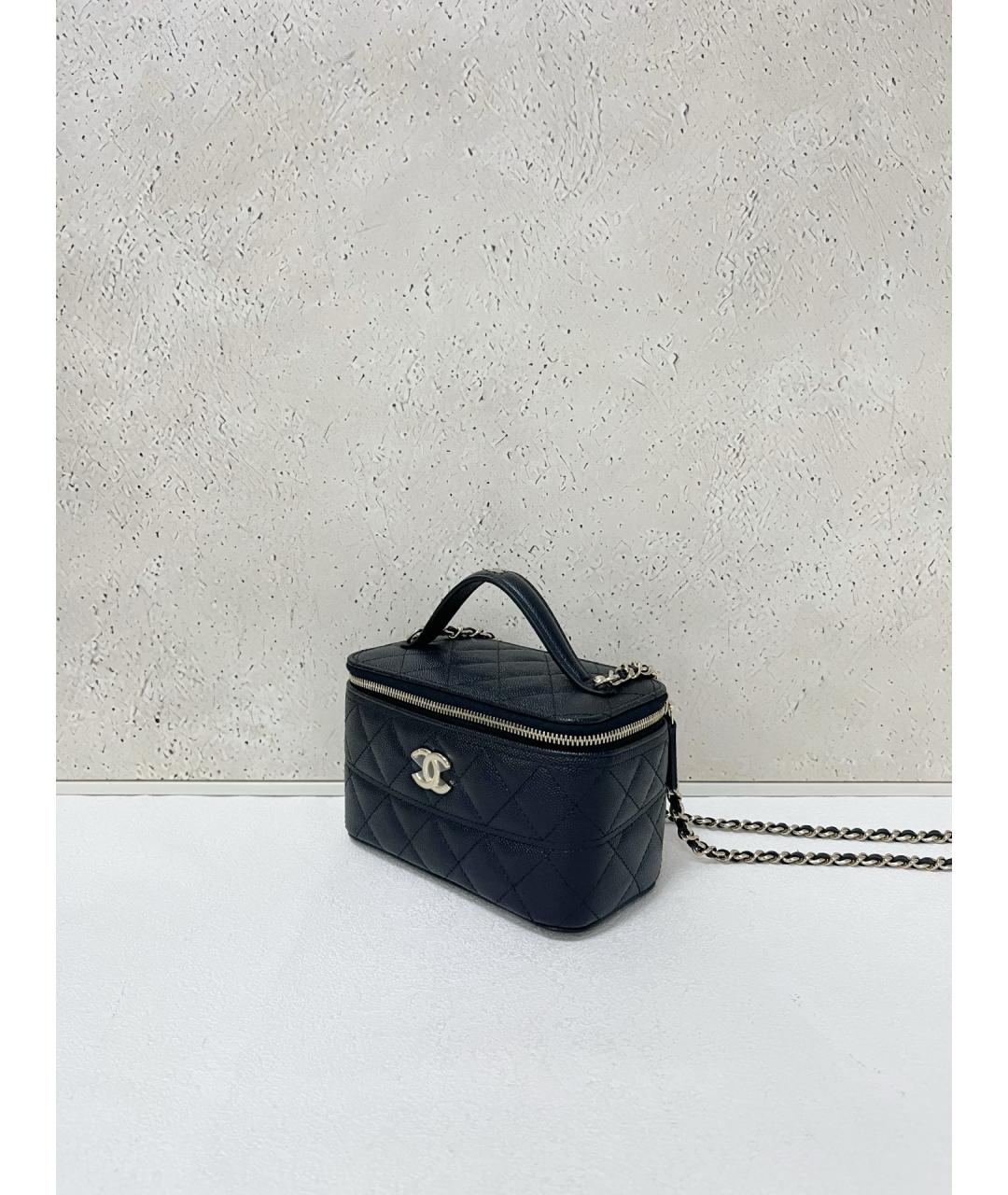 CHANEL Черная кожаная сумка через плечо, фото 3