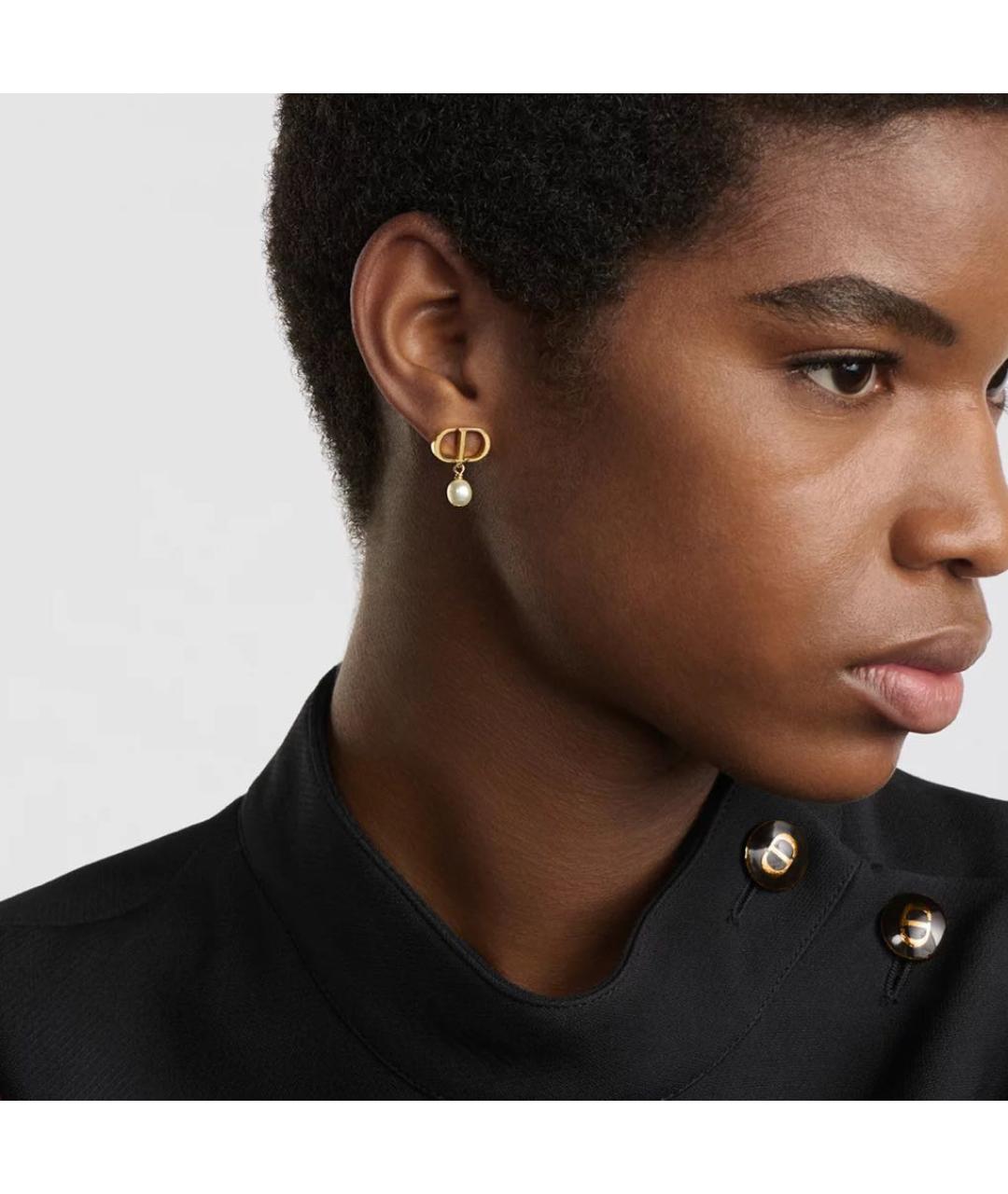 CHRISTIAN DIOR Золотые серьги, фото 3