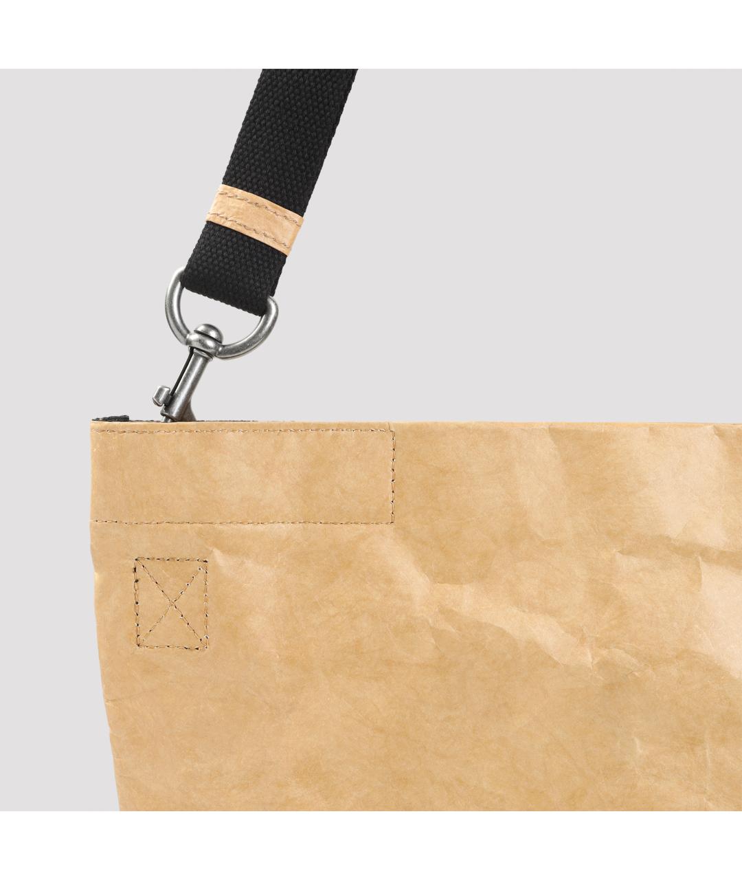 MARTINE ROSE Бежевая синтетическая сумка на плечо, фото 4