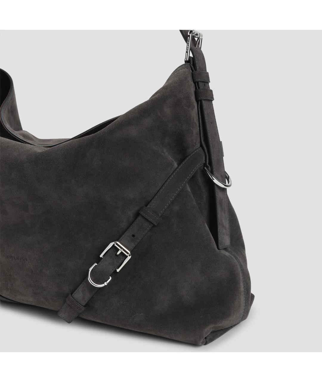 GIVENCHY Серая кожаная сумка через плечо, фото 3