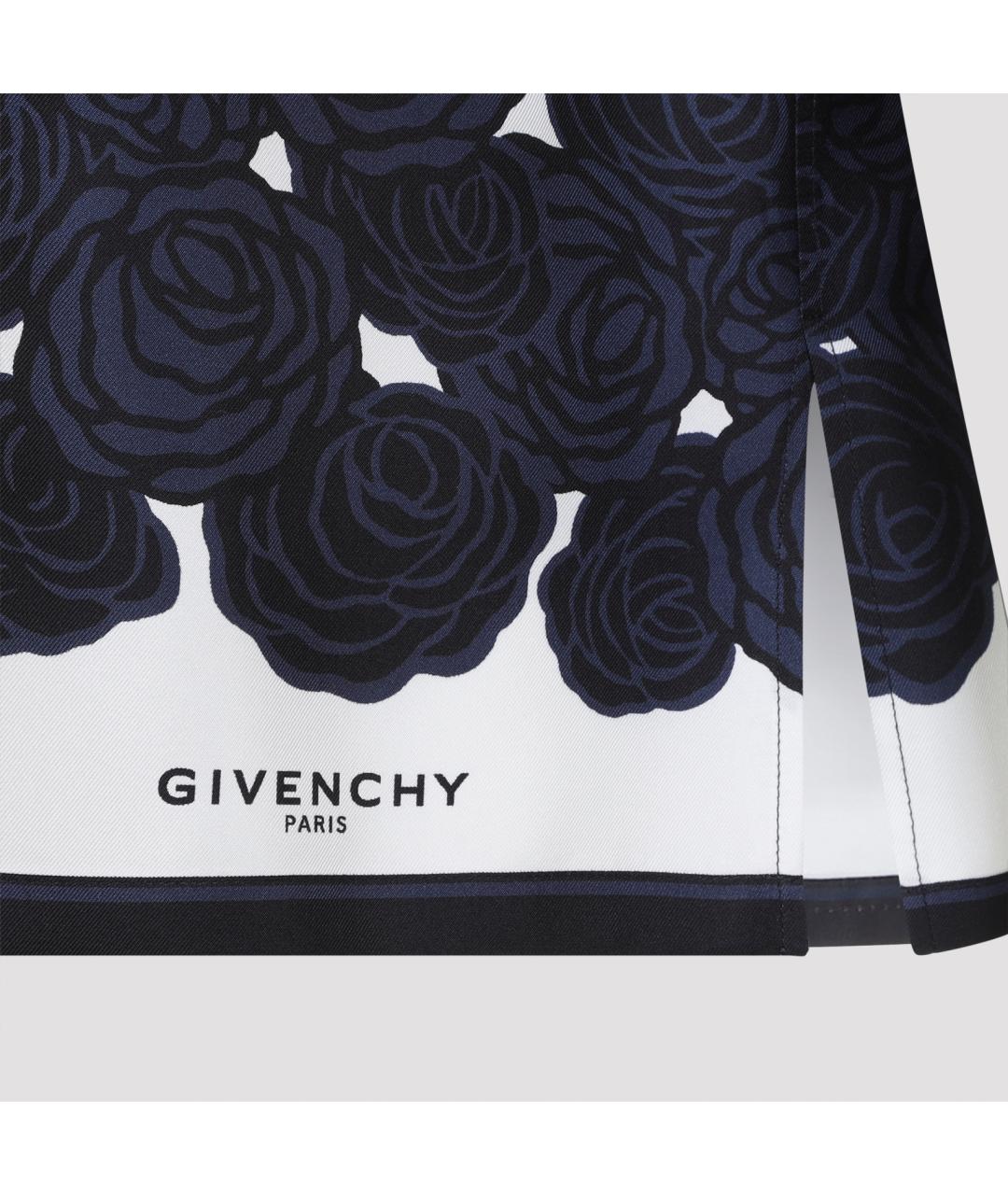 GIVENCHY Темно-синяя шелковая кэжуал рубашка, фото 3