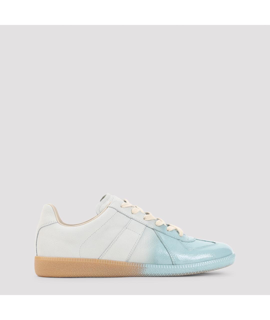 MAISON MARGIELA Мульти кожаные низкие кроссовки / кеды, фото 2