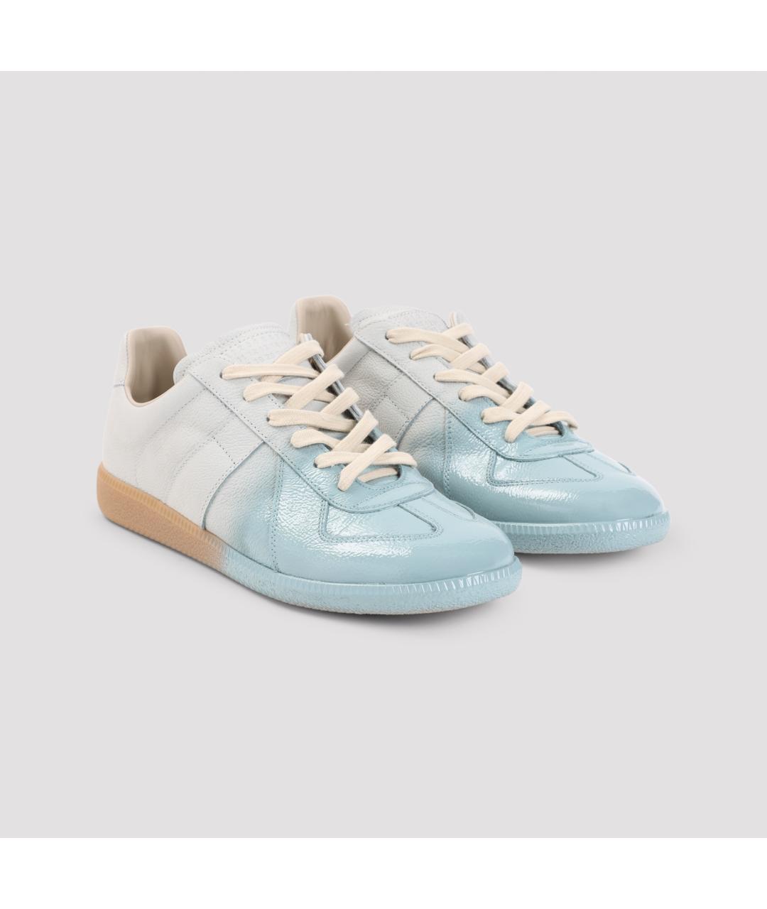 MAISON MARGIELA Мульти кожаные низкие кроссовки / кеды, фото 5