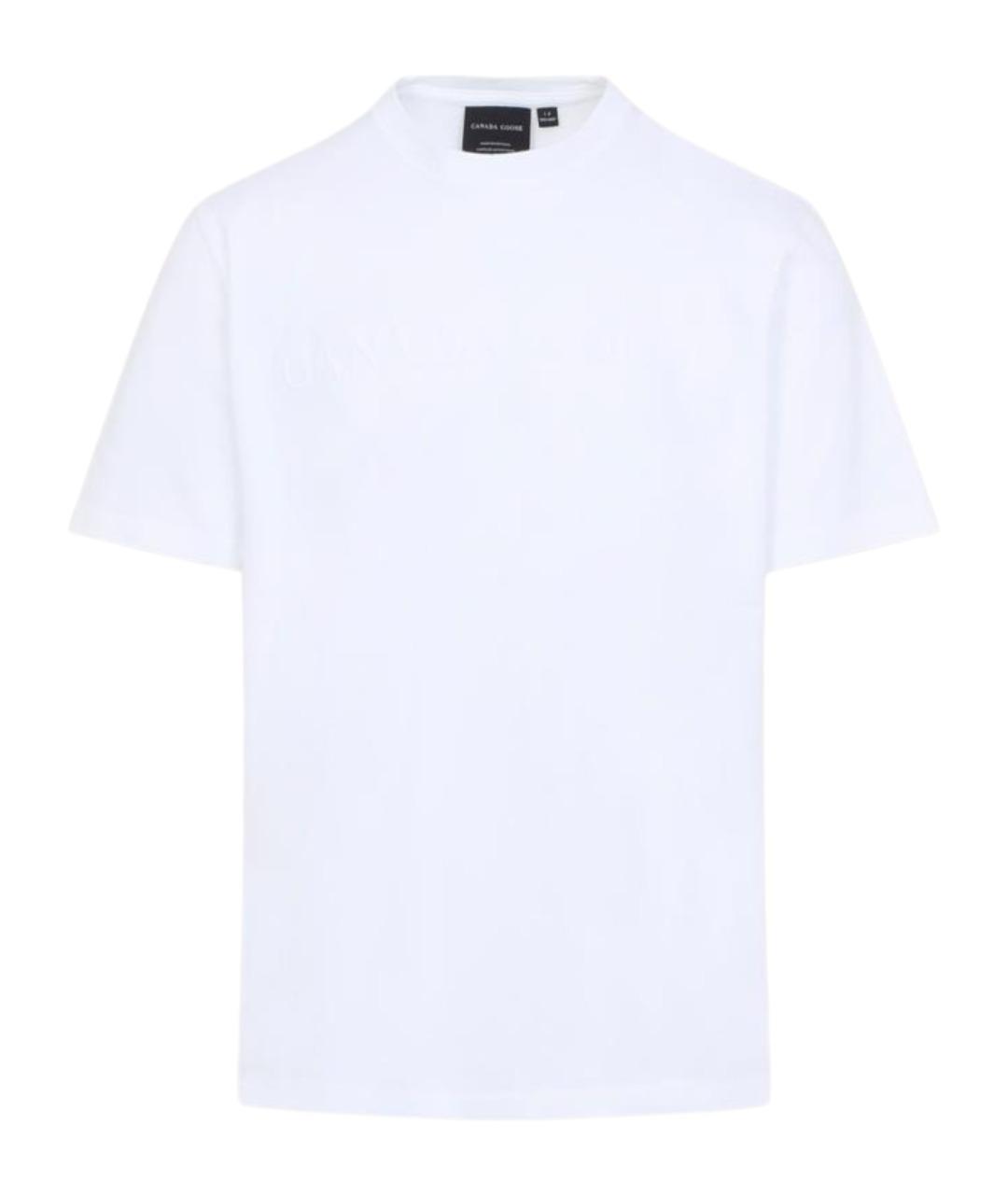 CANADA GOOSE Белая хлопковая футболка, фото 1