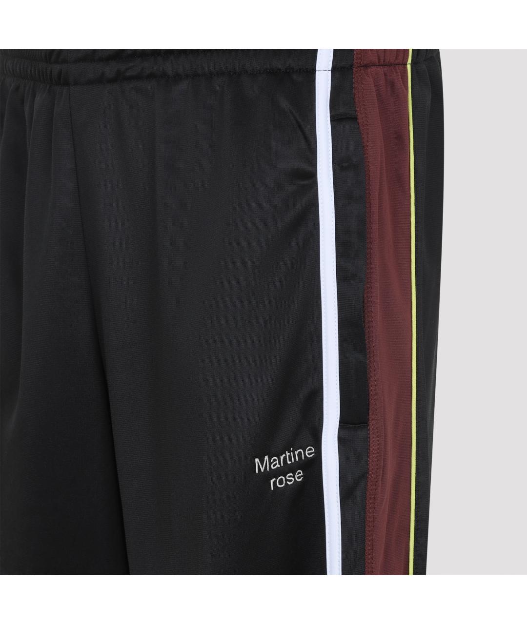 MARTINE ROSE Черные полиэстеровые повседневные брюки, фото 3
