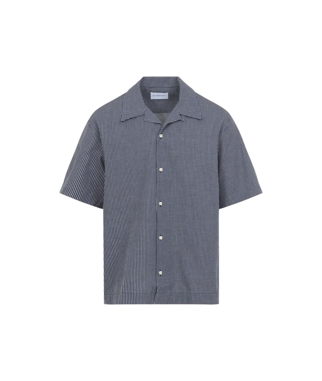 GIVENCHY Синяя хлопковая кэжуал рубашка, фото 1