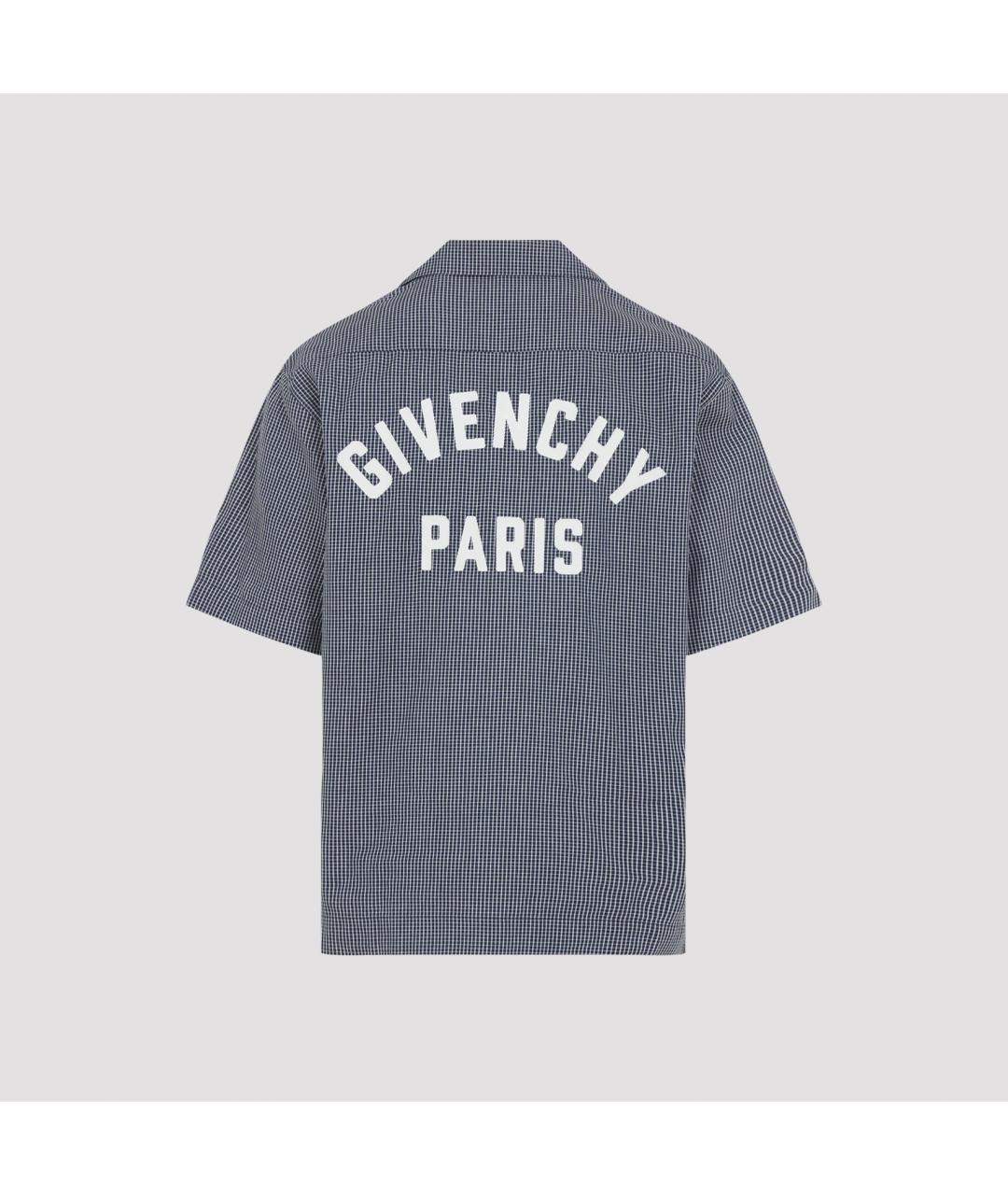 GIVENCHY Синяя хлопковая кэжуал рубашка, фото 2