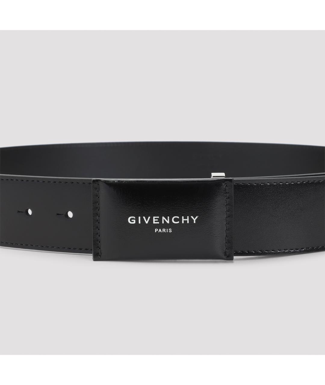 GIVENCHY Черный кожаный ремень, фото 3