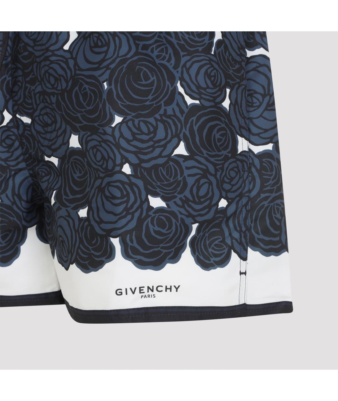 GIVENCHY Темно-синие полиэстеровые шорты, фото 3