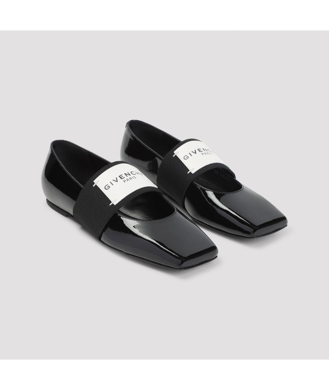 GIVENCHY Черные балетки из лакированной кожи, фото 3