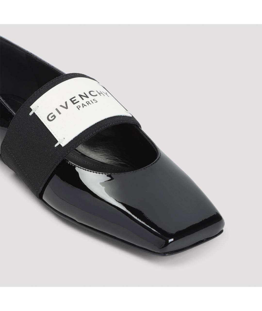 GIVENCHY Черные балетки из лакированной кожи, фото 4