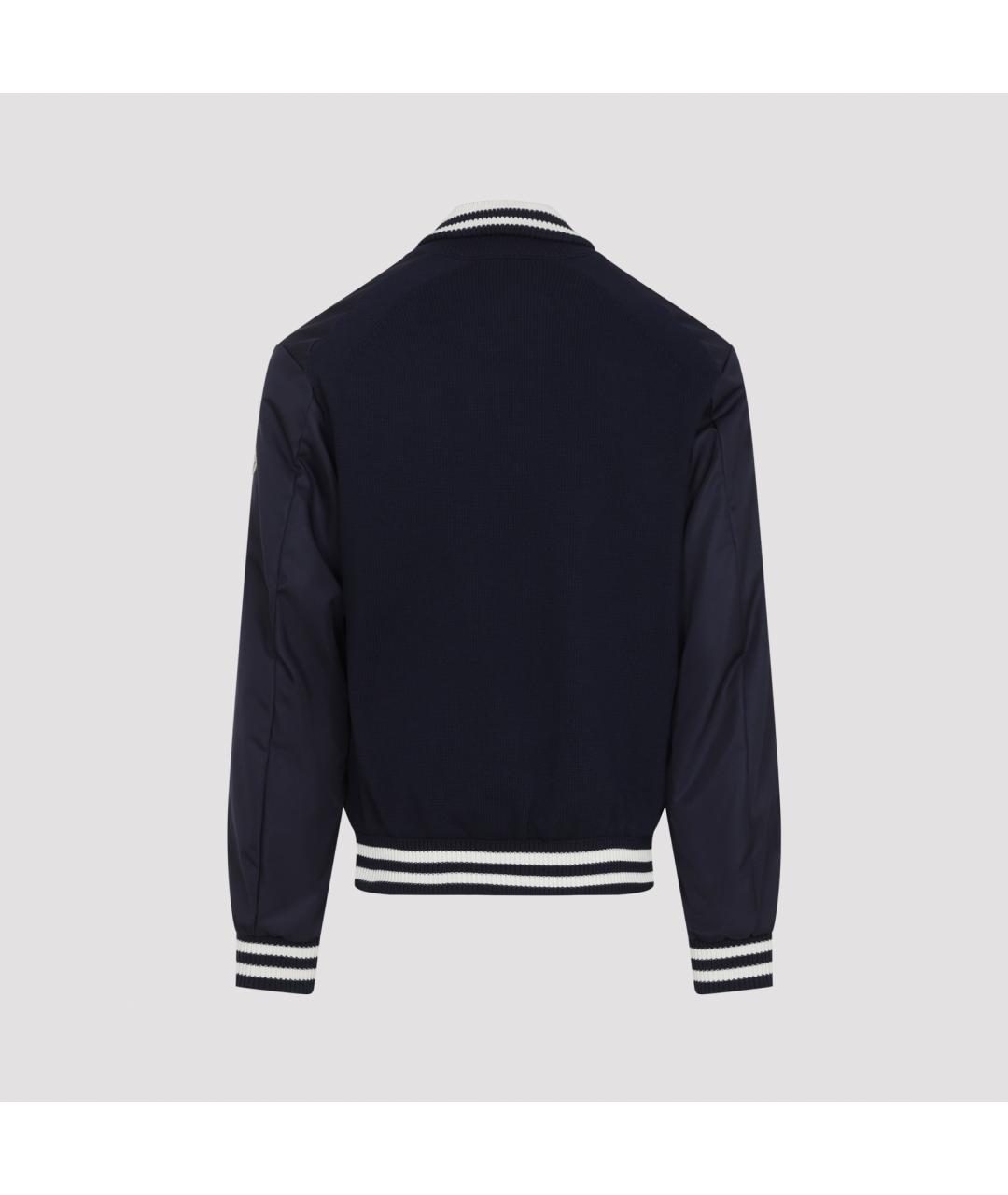 MONCLER Синяя полиамидовая куртка, фото 2