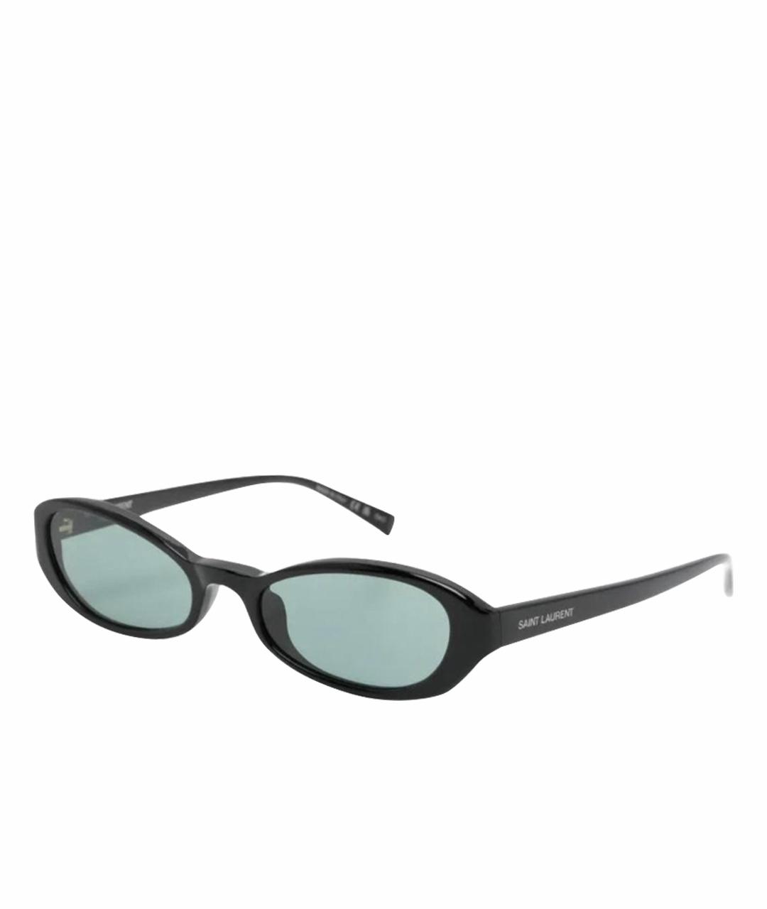 SAINT LAURENT Черные пластиковые солнцезащитные очки, фото 1