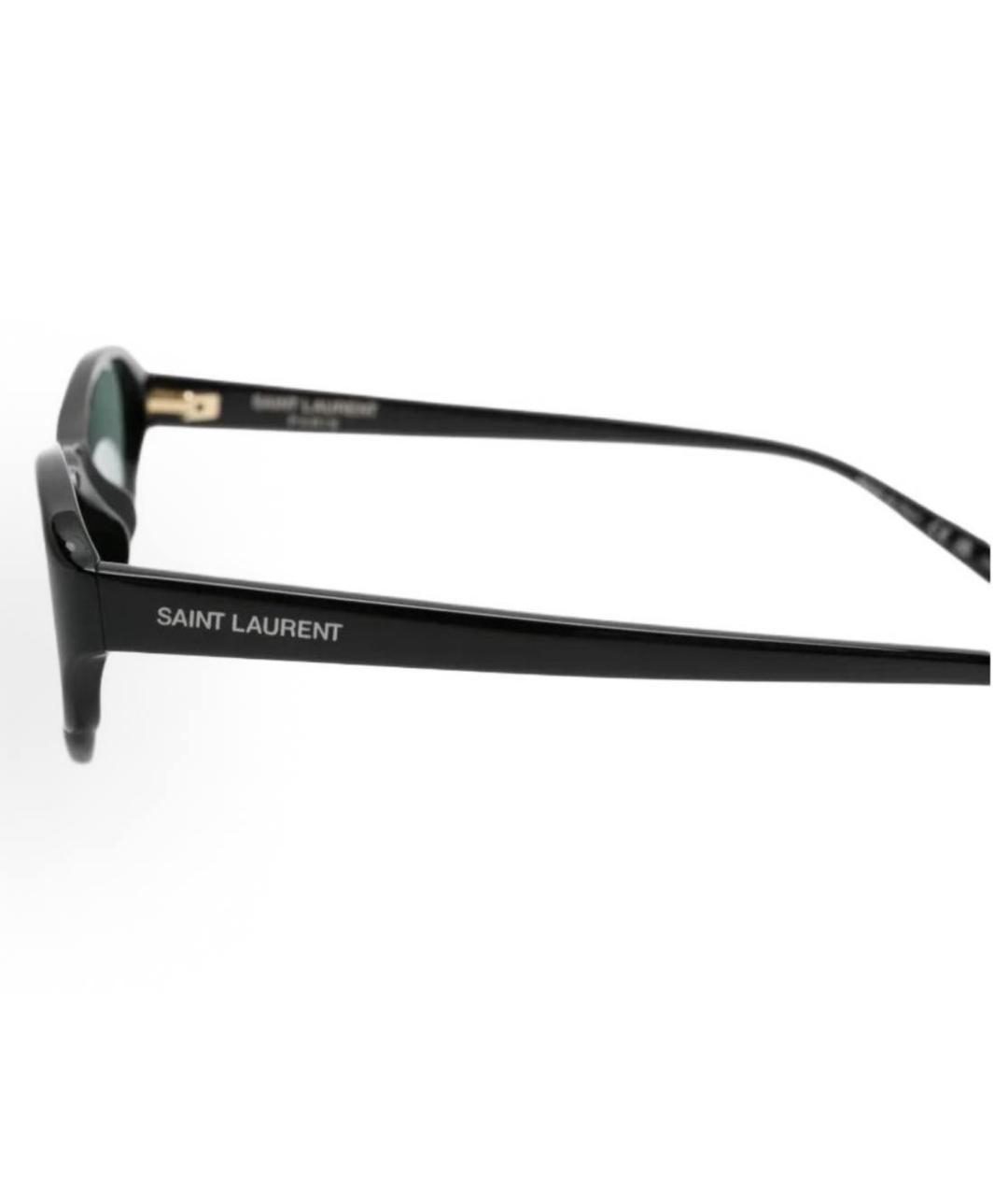 SAINT LAURENT Черные пластиковые солнцезащитные очки, фото 3