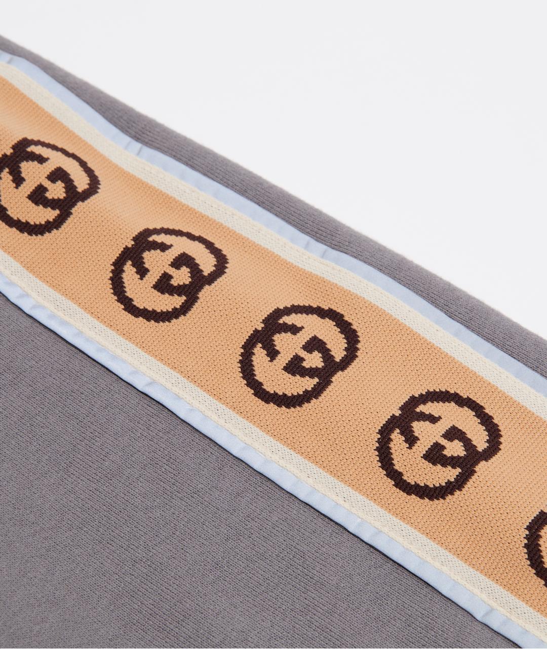 GUCCI Серые хлопковые повседневные брюки, фото 5