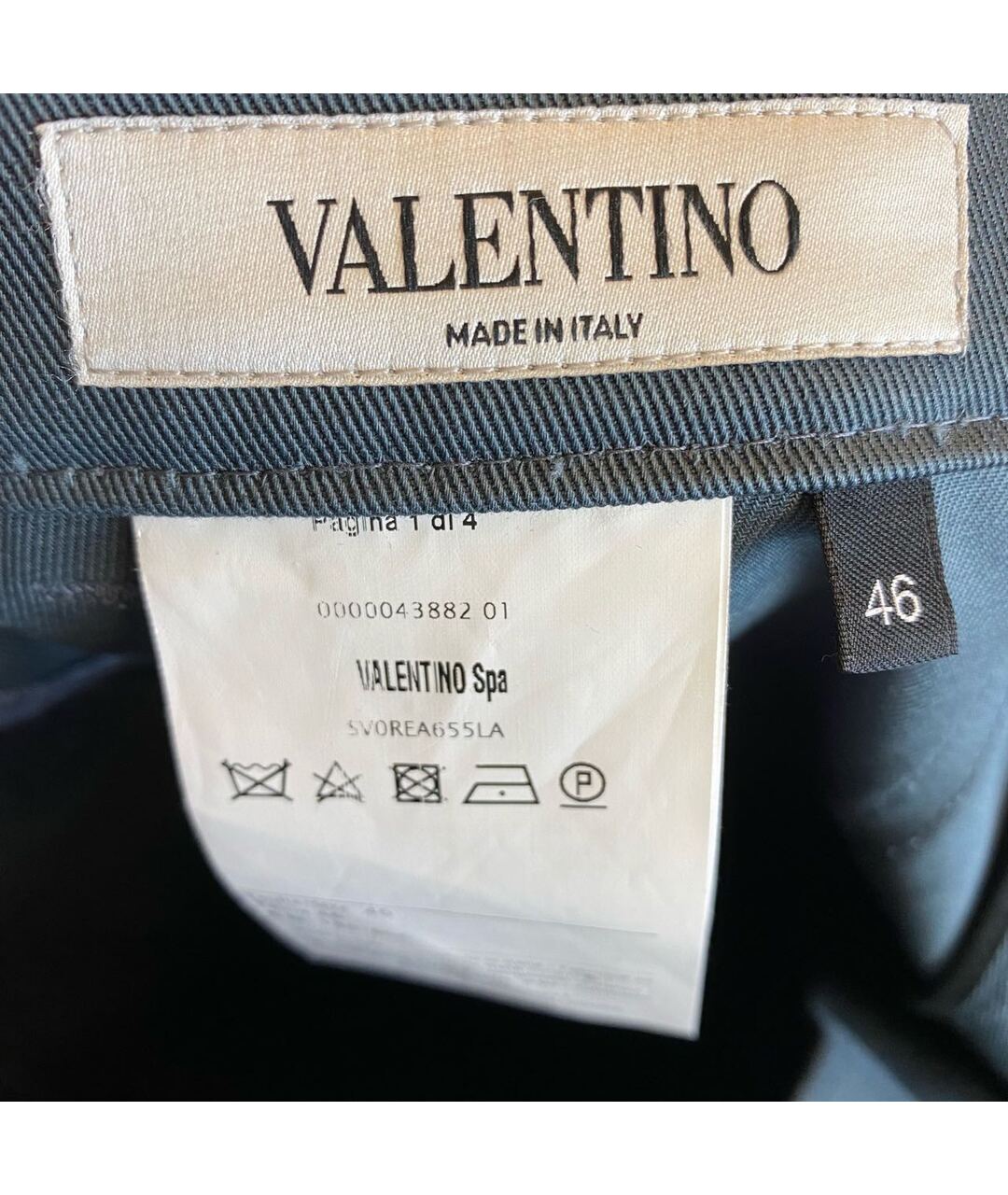 VALENTINO Бирюзовые хлопковые брюки чинос, фото 8