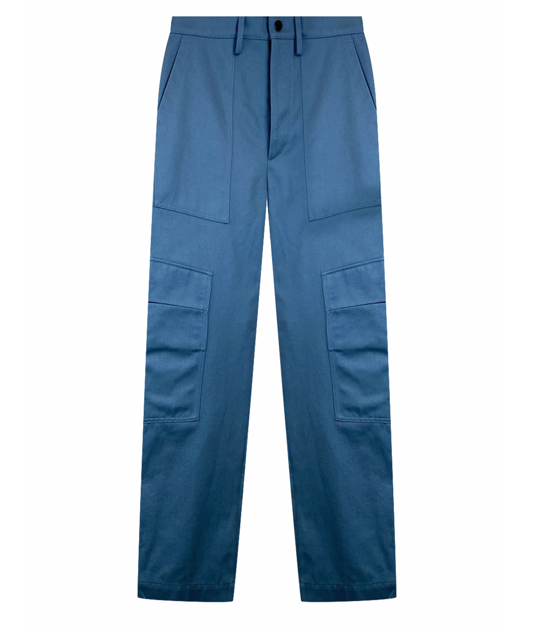 VALENTINO Бирюзовые хлопковые брюки чинос, фото 1