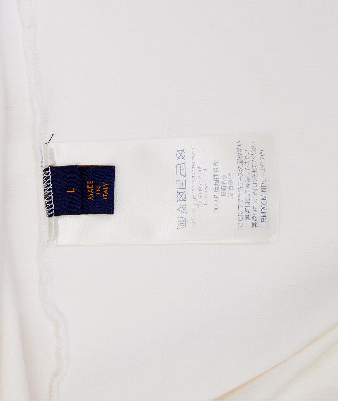 LOUIS VUITTON Белая хлопковая футболка, фото 5