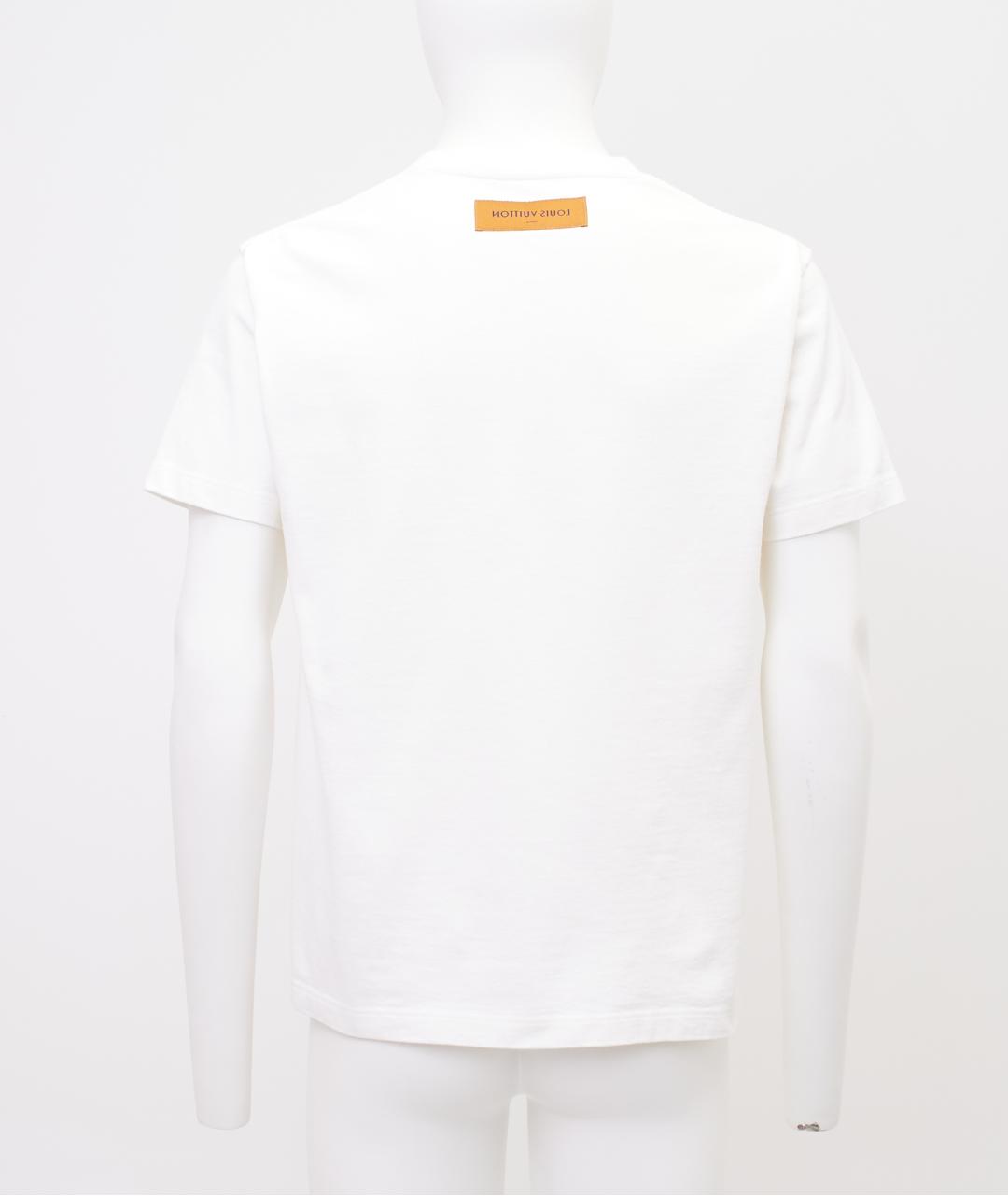LOUIS VUITTON Белая хлопковая футболка, фото 2
