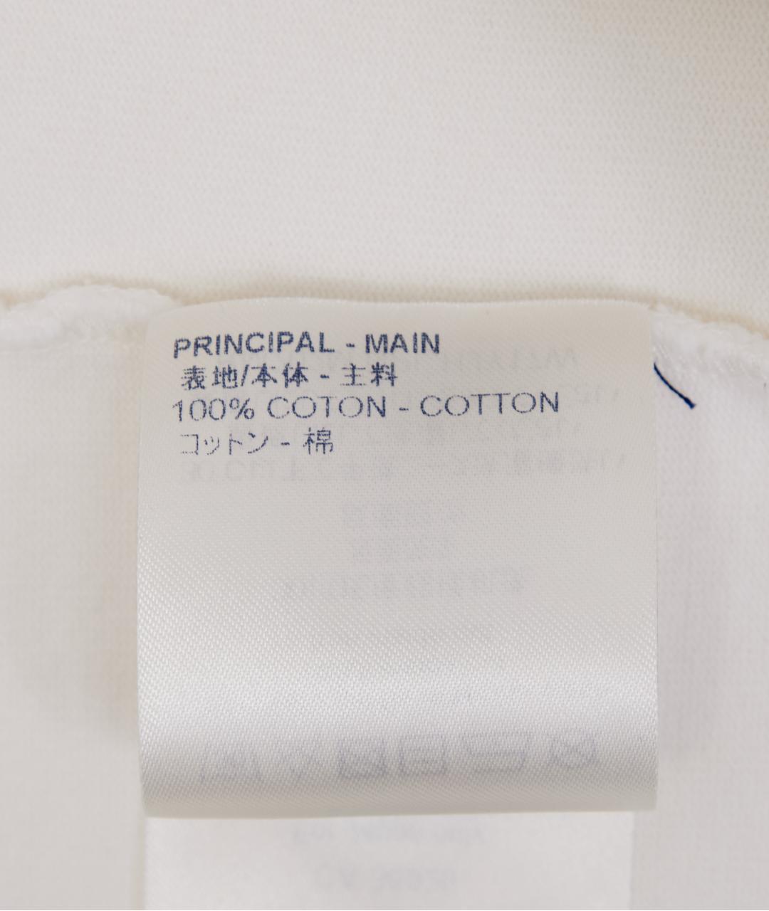 LOUIS VUITTON Белая хлопковая футболка, фото 6