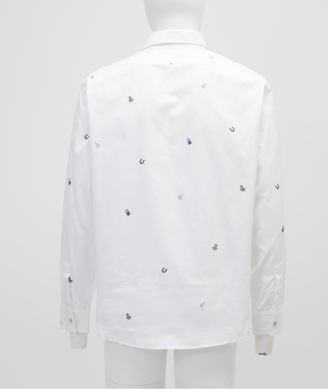 HERMES Белая хлопковая классическая рубашка, фото 2