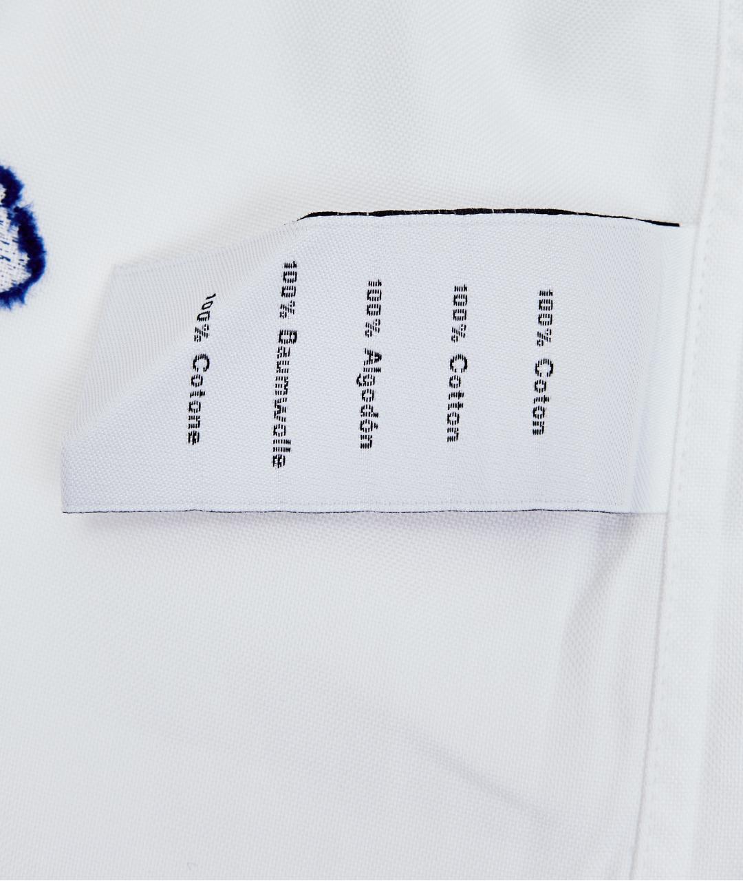 HERMES Белая хлопковая классическая рубашка, фото 5