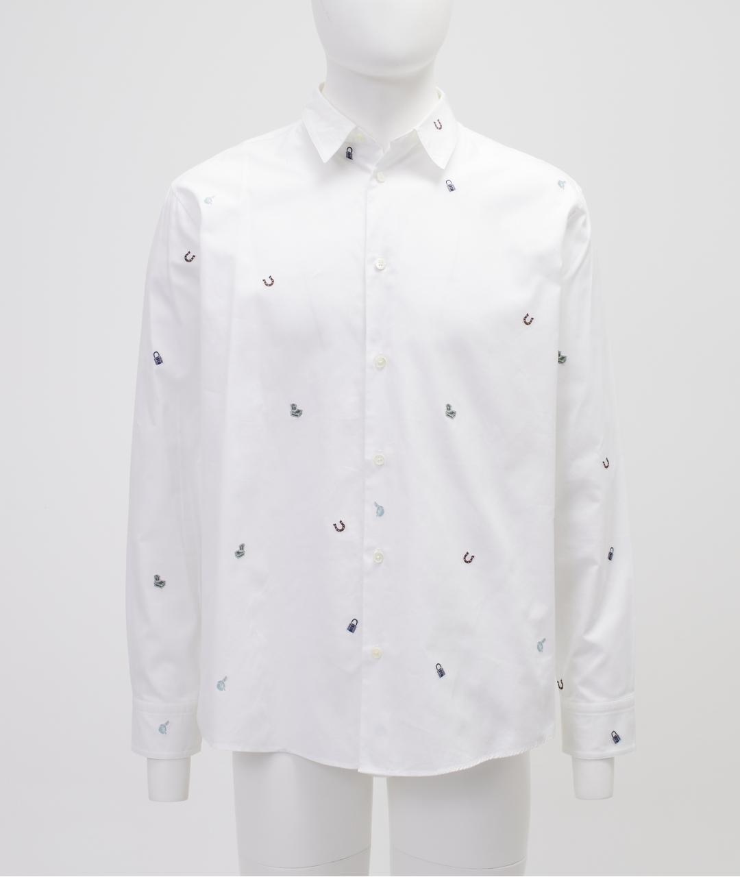 HERMES Белая хлопковая классическая рубашка, фото 6