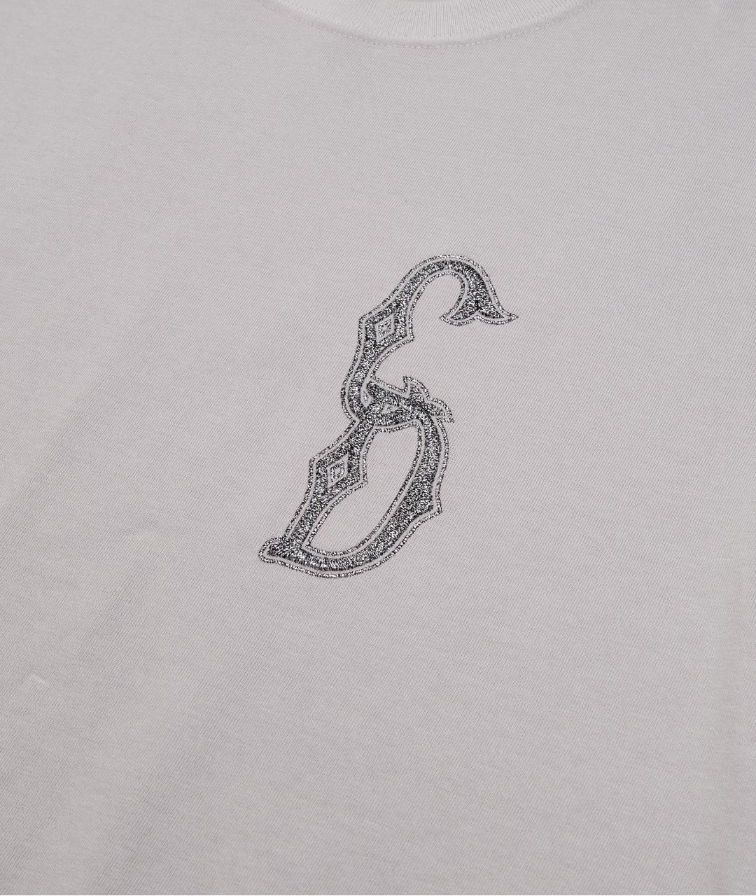 CHRISTIAN DIOR Серая хлопковая футболка, фото 5