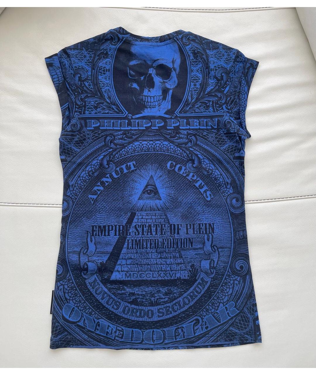 PHILIPP PLEIN Темно-синяя футболка, фото 2