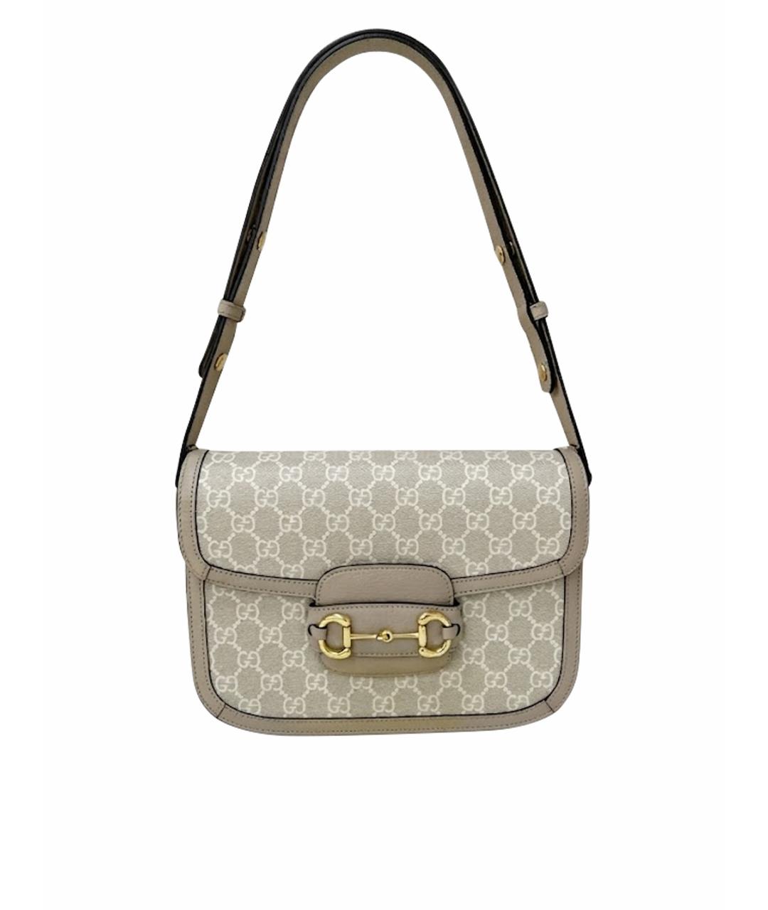 GUCCI Бежевая сумка через плечо из искусственной кожи, фото 1