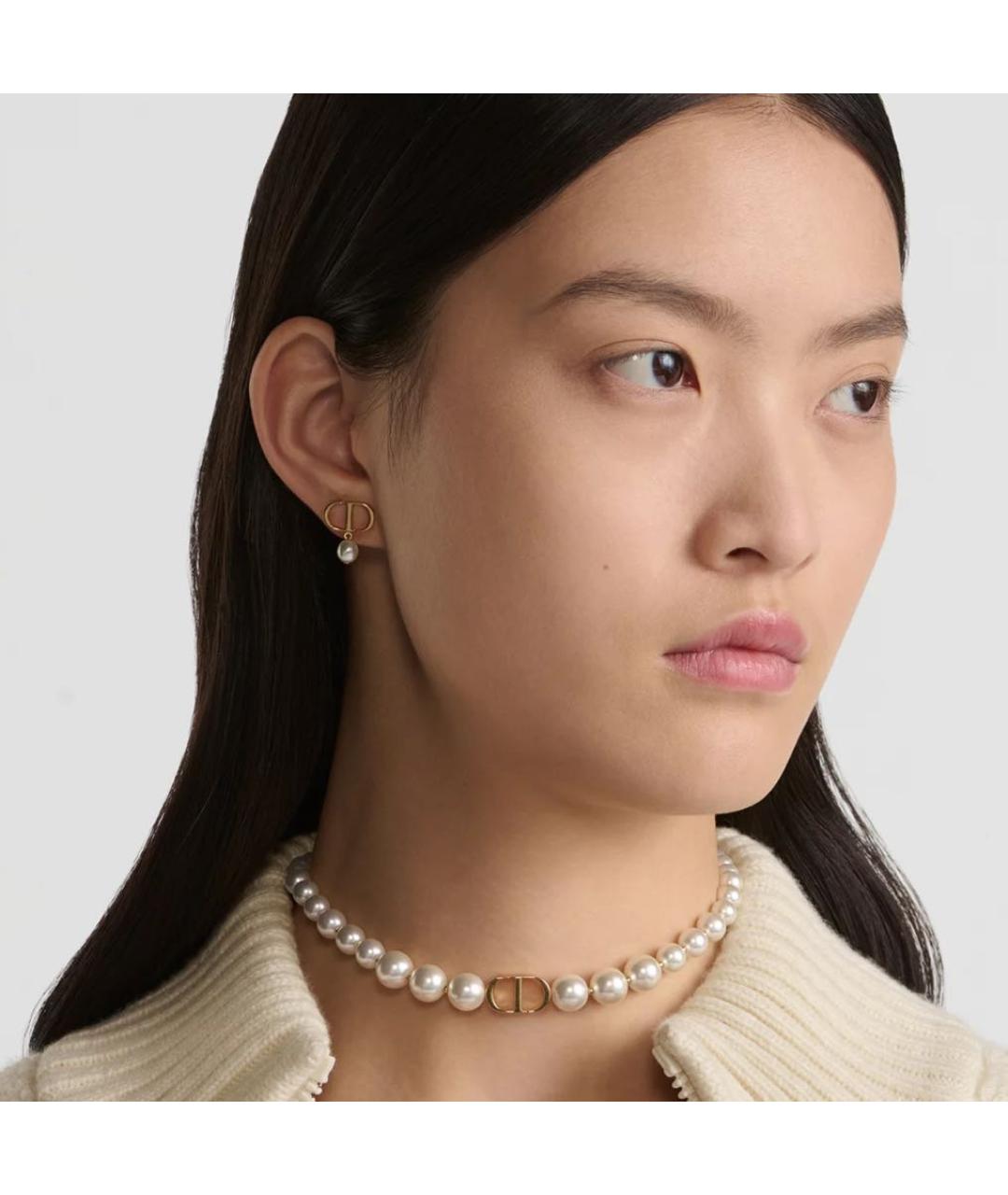 CHRISTIAN DIOR Белое колье, фото 3