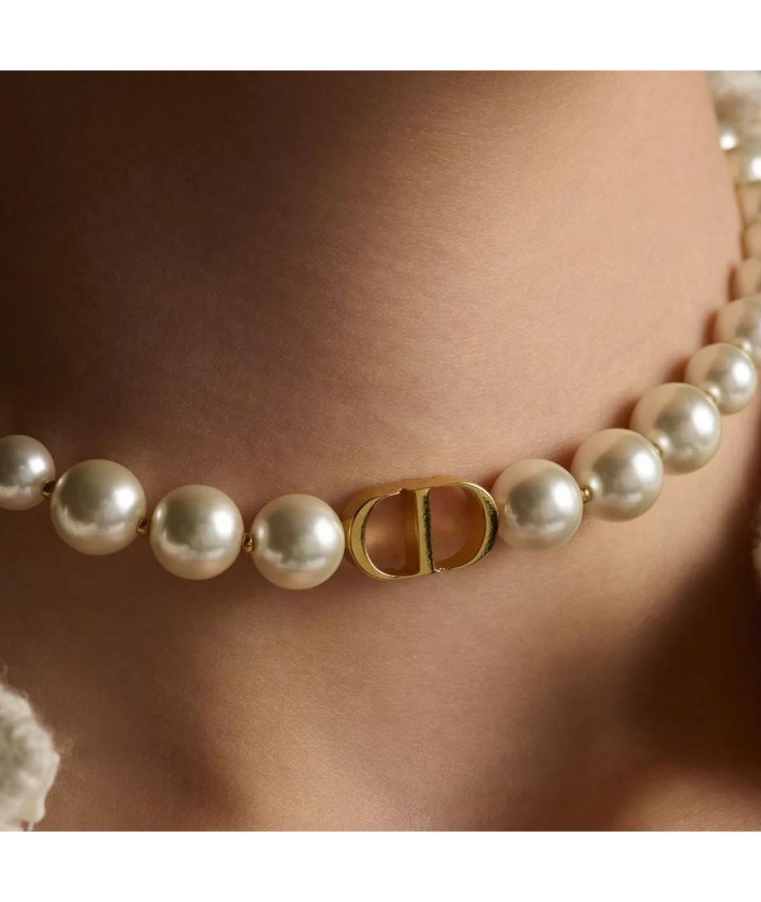 CHRISTIAN DIOR Белое колье, фото 2
