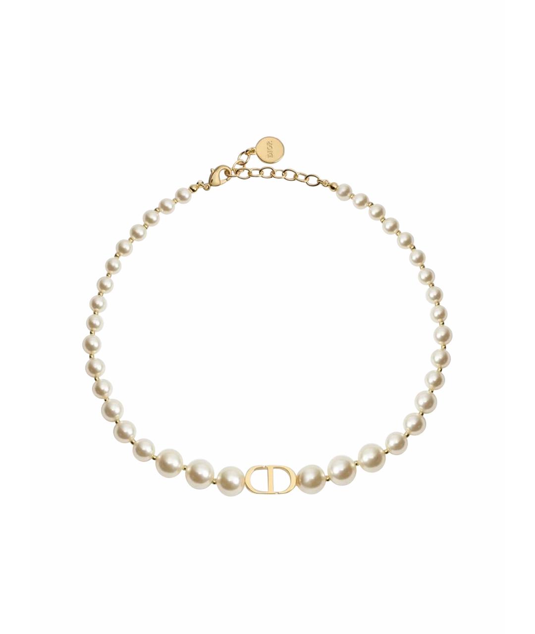 CHRISTIAN DIOR Белое колье, фото 1