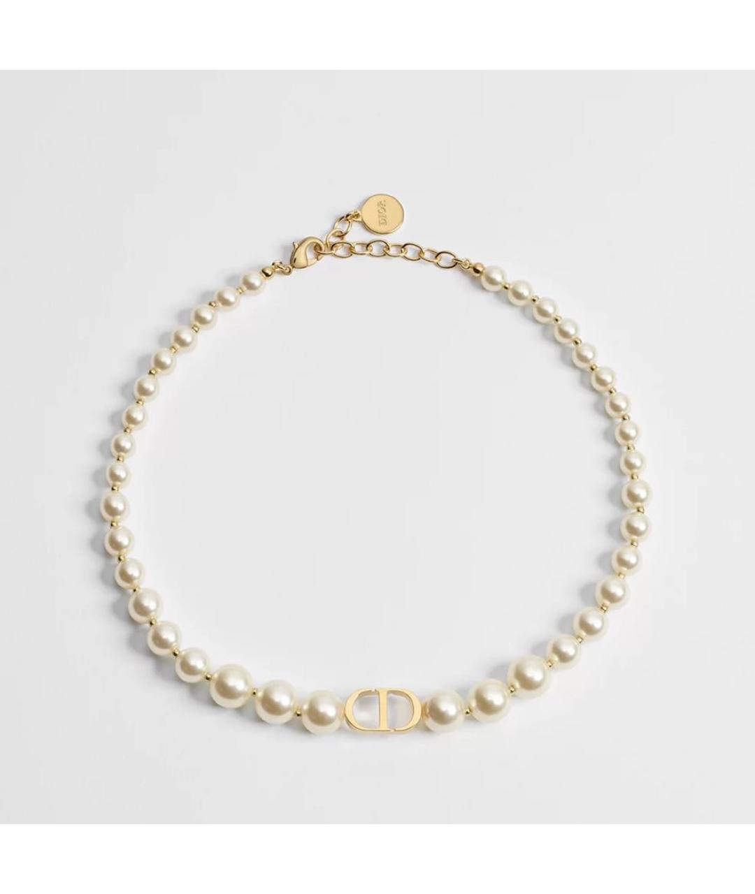 CHRISTIAN DIOR Белое колье, фото 4