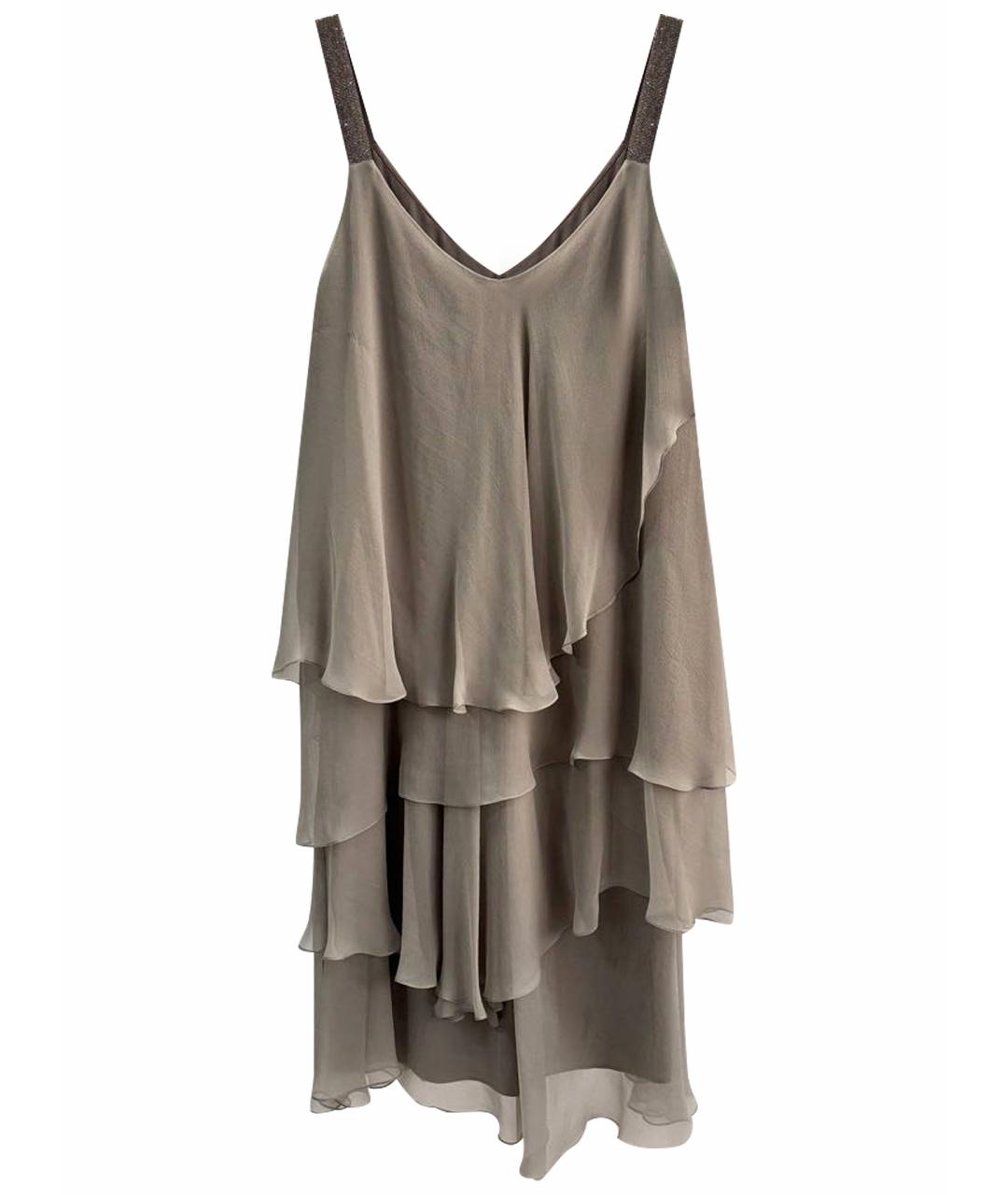 BRUNELLO CUCINELLI Шелковое повседневное платье, фото 1