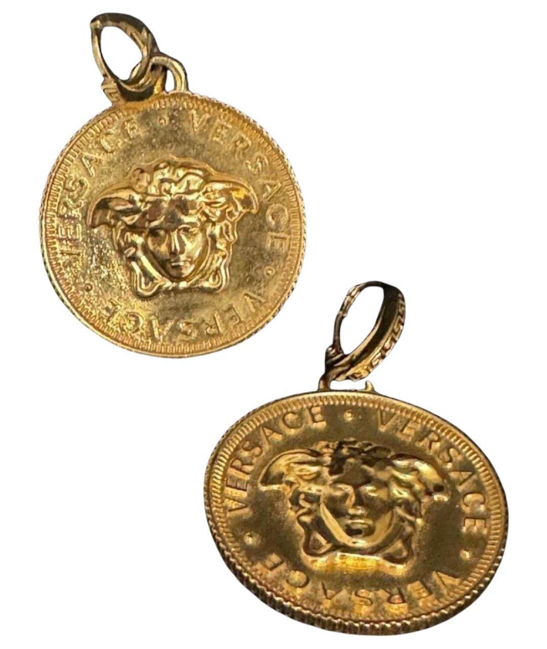 VERSACE Золотые серьги, фото 1