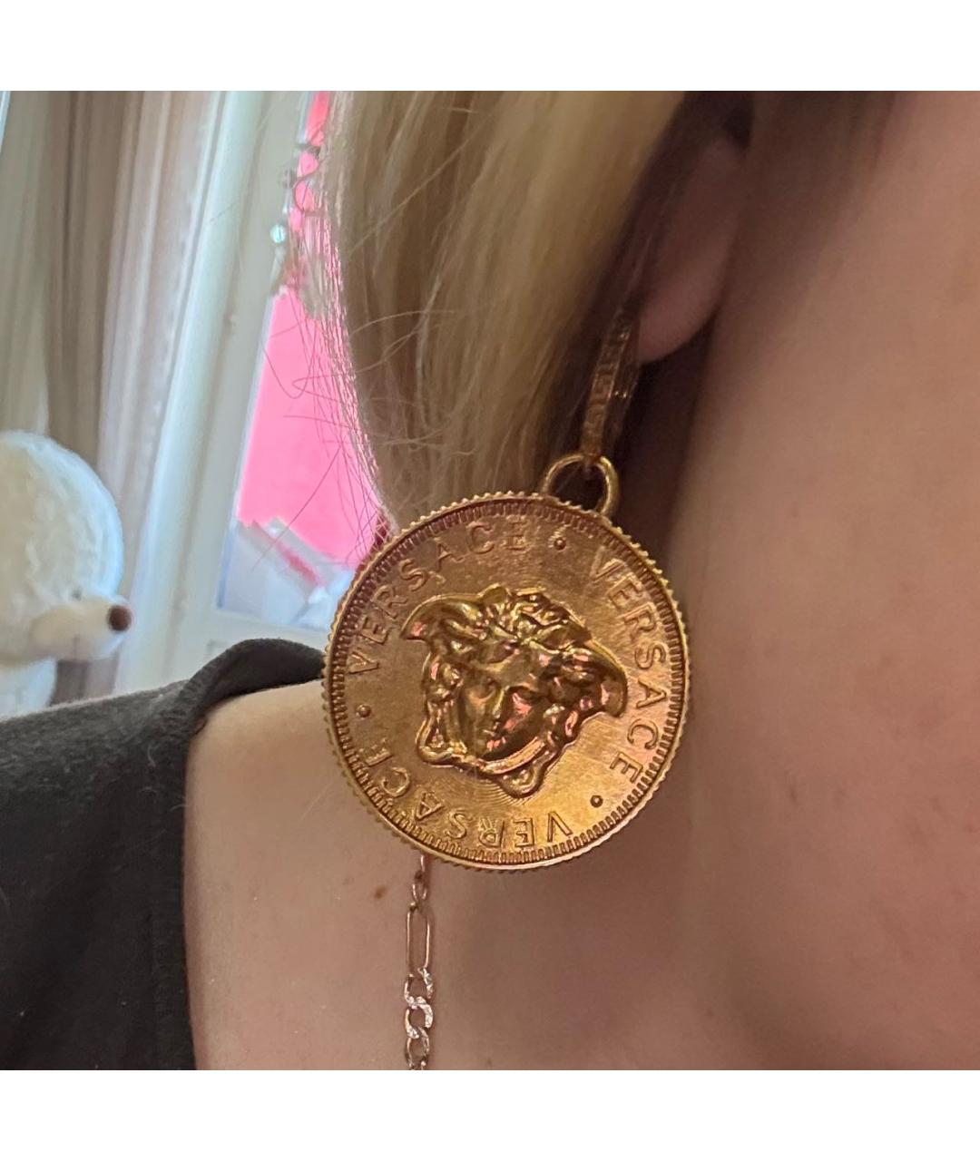 VERSACE Золотые серьги, фото 4